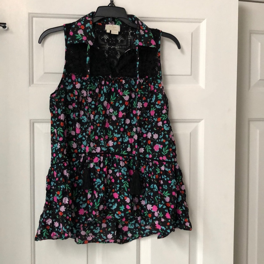 Kate Spade lace yoke top